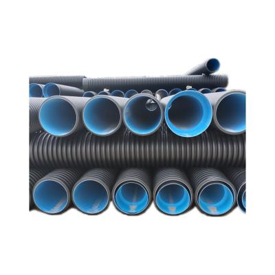 China Long Lasting Connection Durable Double-Wall Corrugated Pipe / Plastic Sewer Tube Smoothly for sale