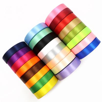 China Wholesale Viable 100% Silk Satin Ribbon Polyester Satin Ribbon For Flower Gift Wrapping for sale