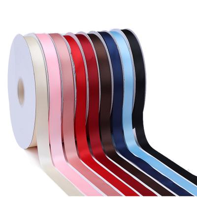 China Viable Colored Satin Ribbon Polyester Silk Ribbons For Gift Wrap for sale