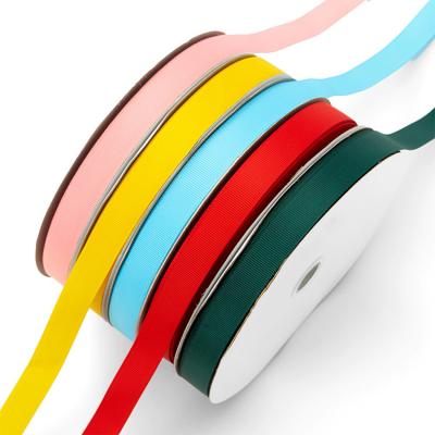 China Viable factory wholesale grosgrain ribbons color ribbon for gift box decoration packaging for sale