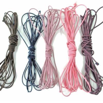 China 2.5mm 4mm rubber cord stretch bungee cord round colorful elastic rope elastic 5mm strong shock elastic for clothes sports for sale