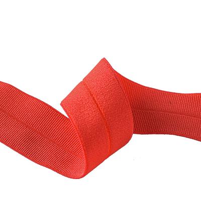 China Nylon / Spandex Elastic Tape Fold Over Elastic Soft Underwear Band for sale