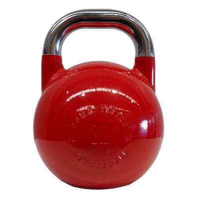 China Universal Custom Logo Steel Kettlebell 32kg Kettle Bells Gym Equipment for sale