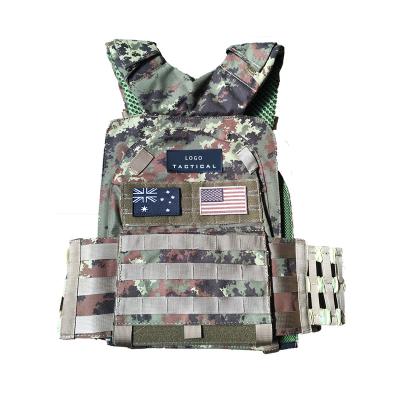 China Weight Training Hot Selling Plate Carrier Adjustable Bodybuilding Weights Tactical Vest for sale