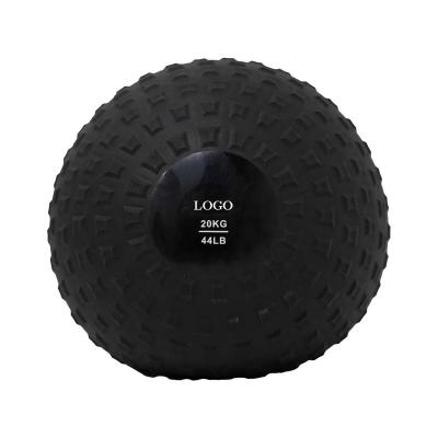 China Arm Shaping Hot Sale 20kg Black Slam Ball Strength Training Exercise Sand Filled Ball for sale