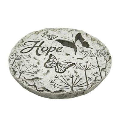 China Decoration cement butterfly handpainting stepping stone for sale