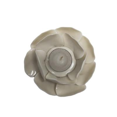 China Design Ceramic Manual Candle Holders Weddings Votive Flower Holder For Wedding for sale