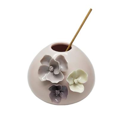 China Small CLASSIC Ceramic Flower Vase for Flower Porcelain Aroma Reed Diffuser for Aromatherapy for sale