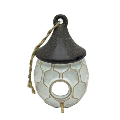 China Bird Feeder Honeycomb Porcelain Clay Aviary for sale