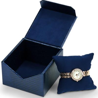 China Available Purple Watch Package Low Moq Sample Customized Plastic Watch Case Box for sale