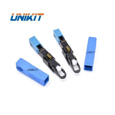 China Best Selling FTTH Fiber Optic Equipment SC UPC Fast Connector For FTTH Drop Cable Field Termination SC Fiber Optic Fast Connector for sale