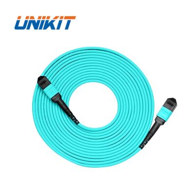 China 40G QSFP+ SR Module Factory Customization 12 Core 24 Core (Female) MPO Trunk (Female) - MPO Cables Type B MPO Patch OM3 50/125 3.0mm LSZH Cord for sale