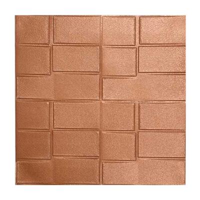 China Factory price 3d home decoration wallpaper minimalist foam tiles brick wall decor stickers for sale