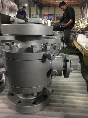 China 600LB Trunnion Ball Valve with Soft Seat and Bleed Function Te koop