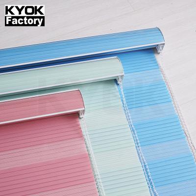 China KIEI2021 Bead Rope Rolling Window Curtain Rail Sun Screen Roller Zebra Easy Blind Blinds for sale