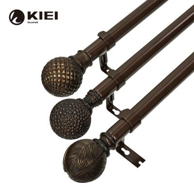 China KIEI CLASSIC Natural Wood Home Shower Bathroom Adjustable Curtain Rod for sale