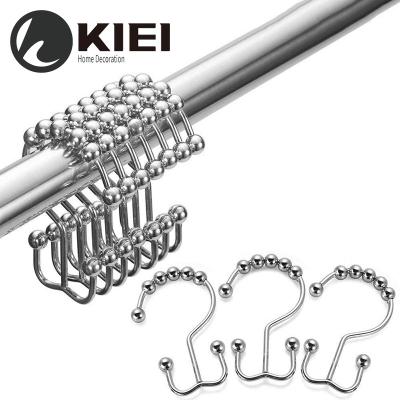 China 2019 KIEI Curtain Accessories Add To CompareShare Opening Curtain Ring Hook Cuts Plastic Ring For Shower Curtain for sale