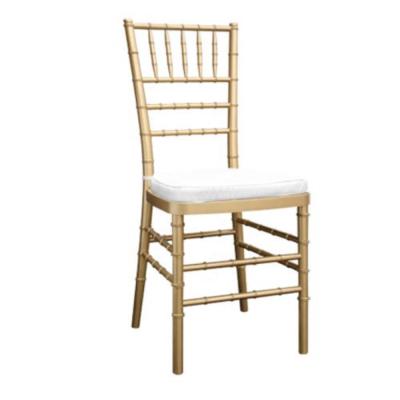 China Modern Gold Chiavari Chair with Cushion for sale