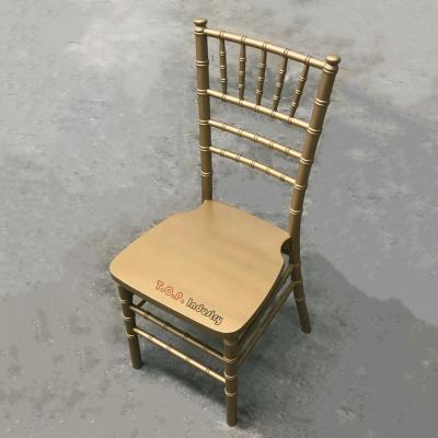 China Modern USA Style Gold Chiavari Wood Chair for sale