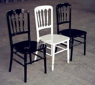 China Modern White Wooden Banquet Chairs for sale