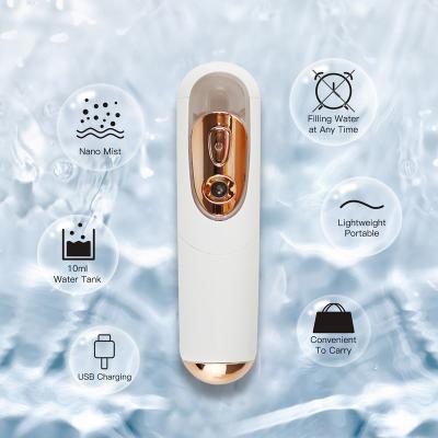 China ABS Demand Beauty Custom Facial Instrument Mini Mist Nano Sprayer Cool Fine Mist Mini Mist Nano Sprayer For Oily Skin for sale