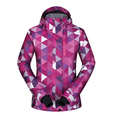 China 2021 Breathable New Winter Camping Hiking Waterproof Ski Jacket Female Outerwear Snowboarding Jacket Breathable Sportswear Hooded Skiing Women for sale