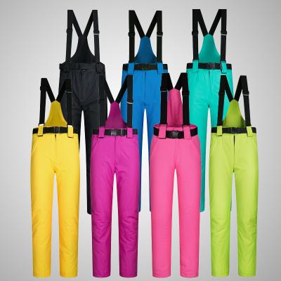 China High Quality Windproof Waterproof Warm Pants Breathable Snowboarding Snow Brands Winter Outdoor Sports Suspenders Ski Pants Women And Men for sale