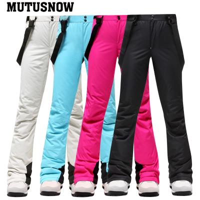 China Winter Warm Waterproof Windproof High Quality Breathable Ski Snowboard Pants Brands New Ski Pants Women's Thin-fitting Snow Pants Outdoors for sale