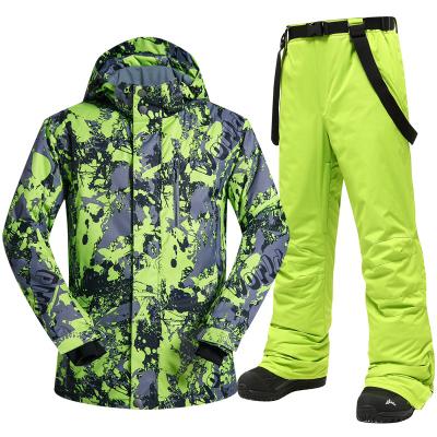 China Ski Suit Men Brands Breathable Winter Ski Winter Snowboarding Jackets 2021 New Snow Male Teenagers Breathable Waterproof Windproof Pants And Trousers for sale