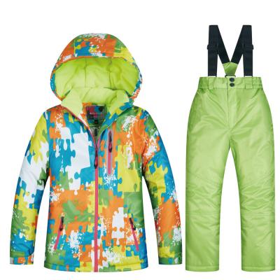 China High Quality Breathable Winter Kids Ski Suit Snowboarding Jacket Ski Jacket Pants Set Waterproof Girls Ski Suit Super Warm Boys Kids for sale