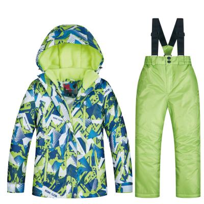 China Ski Dress Girl's Mountaineering Dress Waterproof Winter Warm and Cold-proof Breathable Children's Ski Jacket Thickened Boy Outdoor Suit for sale