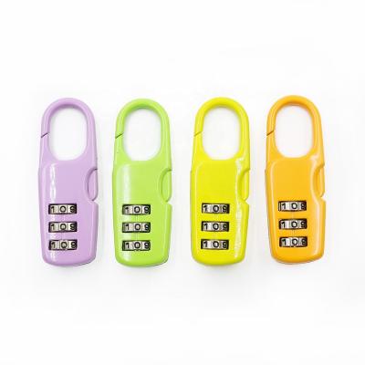 China High Quality Zinc Alloy Gym Locker Security Lock Code Combination Zipper 9929 Mini Luggage Padlock for sale