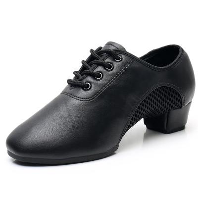 China Fashion/Comfortable/Durable Hot Selling Latin Latin Dance Shoes Oxford Cloth + Soft Sole Mesh Ballroom Practice Shoes Men Dance Shoes for sale