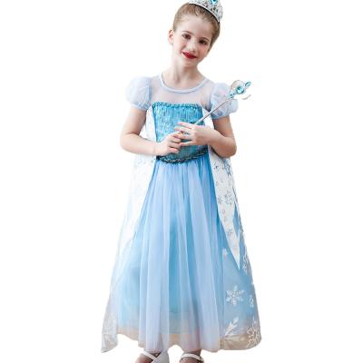 China Breathable Princess Dress For Little Girl 4 Years 12 Years Old Princess Elsa Beadings Princess Dress 14 Years Old Girl Dress for sale