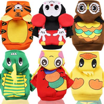 China 2021 Autumn Winter Pets Solid Color Pet Clothes Cute Design Viable Color Cotton Material Pet Costume For Small Pet for sale