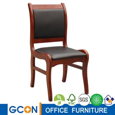 China Chinese antique wood leather meeting guest chair for sale