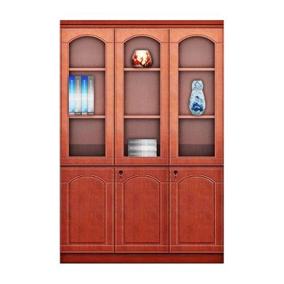 China Clover glass door up and down two floors home office wood bookcases for sale