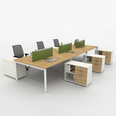 China OEM l shaped modern modular office furniture benching workstation for computer desks use for sale