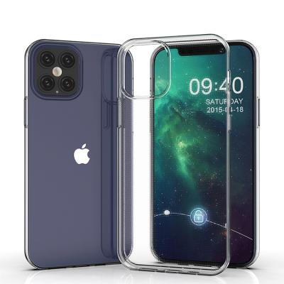 China Simple Ultrathin Case Phone For Iphone 12 Pro Case 6.1 Transparent Back Cover Clear Phone Accessories for sale