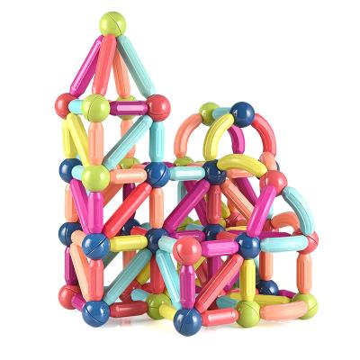 China Jewelry Magnet Customized Quantity 64PCS 110PCS Magnetic Building Sticks And Balls for sale