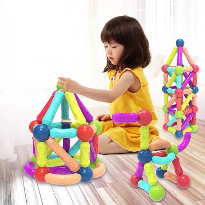 China Educational Toy 30 Years Factory Wholesale 64 And 68 Pieces Stem Magnetic Building Sticks With Free Sample for sale