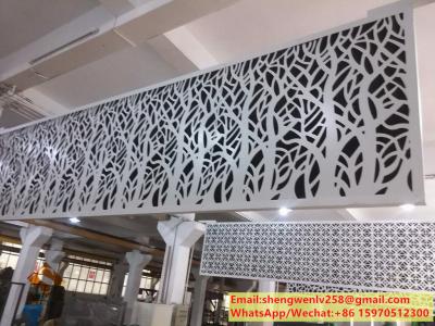 China Solid aluminium sheet perforation decorative panel metalen gevels Te koop