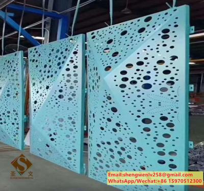 China Architectural aluminum panel perforated for facade cladding customized for sale