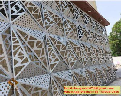 Cina Building Facade Aluminum Cladding Laser Cut Metal Wall Panel with Perforated in vendita