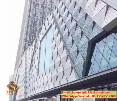 Cina Metal Wall Panel Decorative Material Aluminum Expanded Mesh Facade in vendita