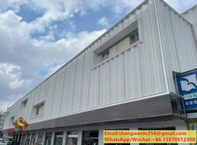 China Perforated aluminum panel wall panel facade wall cladding panel exterior building cover for building outdoor face for sale