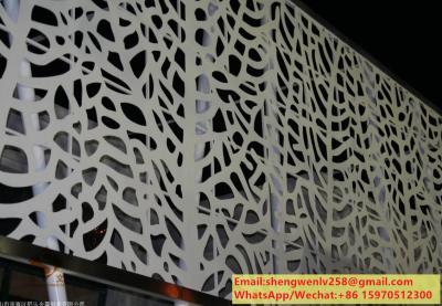 China China Aluminum privacy screen CNC laser cut decorative panel facade wall panel cladding panel for sale