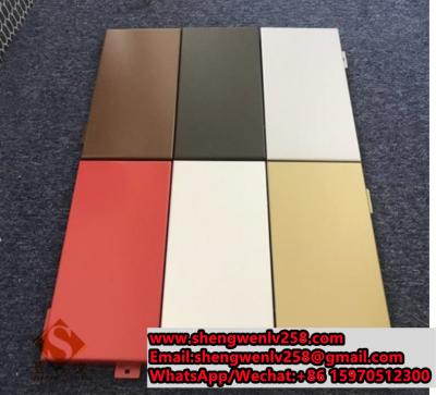 Cina PE Coated Flat Metal Facade Cladding Aluminum Solid Panel in vendita