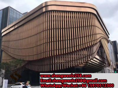 China Art Aluminum Solid Panel Modern Building Facade Exterior Solid Curtain Wall Veneer for sale