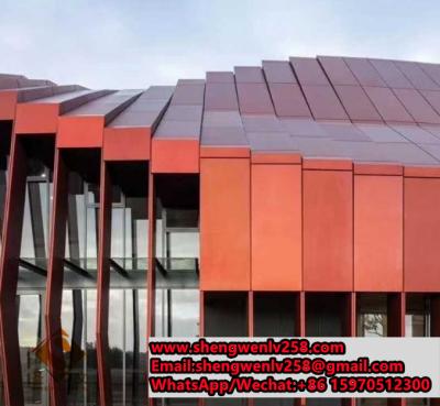 China exterior modern decorative building facades perforated aluminum sheet veneer panel wall cladding for sale